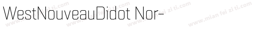 WestNouveauDidot Nor字体转换